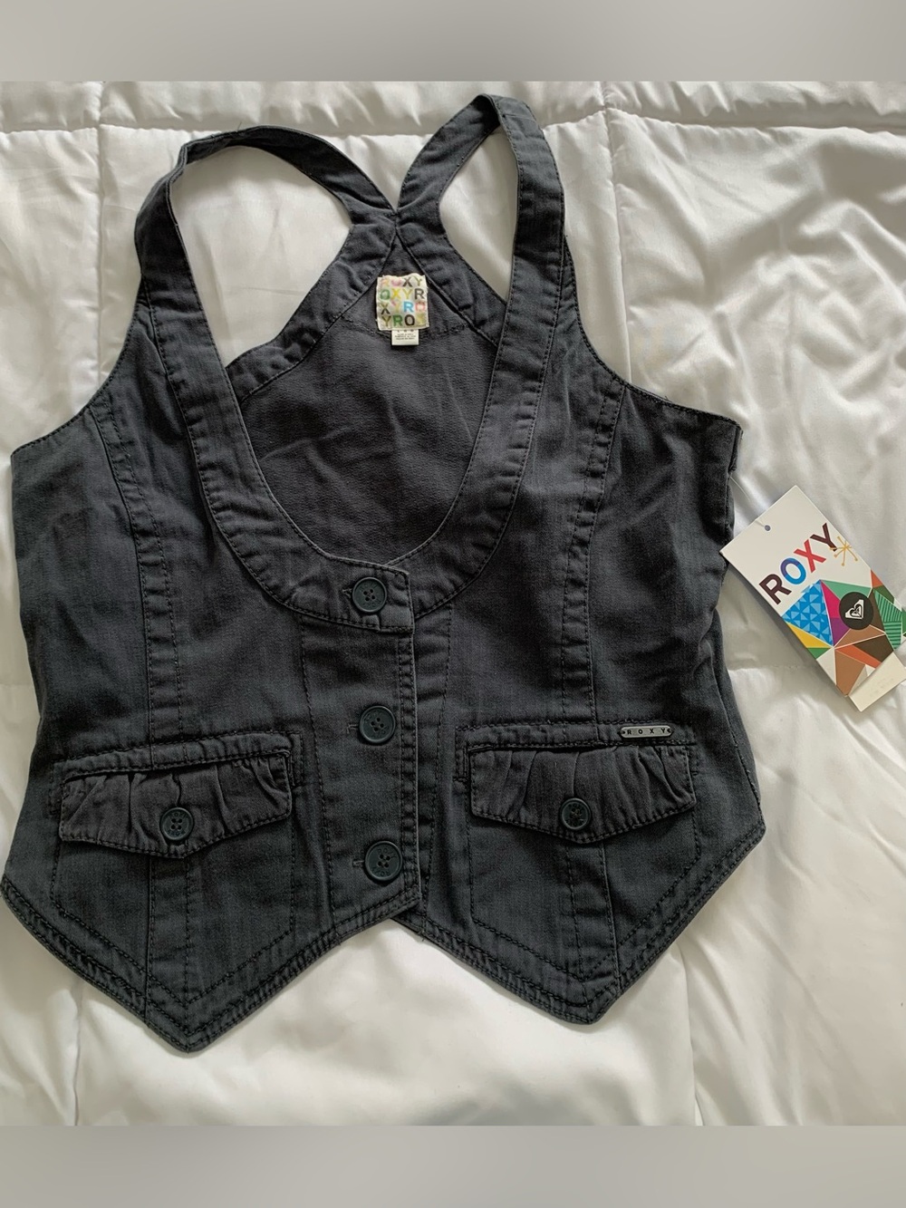 New Roxy Uptown Girl Vest Size Large